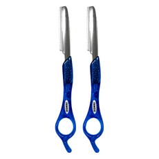 FAWEIO 髮葳鵝 羽毛削刀 ZI-023-6 銀蔥藍 美髮造型工具, 2支