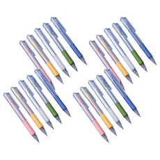 馬卡龍按壓式筆刀, 合金+塑料材質, 附替換刀, 顏色隨機, 2組