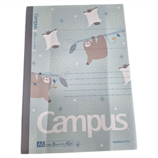 KOKUYO 國譽 Campus mofumofu Campus A5點線U罫筆記本 210 x 148mm, 樹懶 綠色, 3本