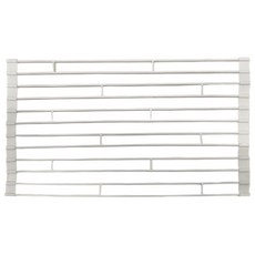 北歐風餐具收納瀝水架 - 白色 不鏽鋼, 1層, 1個