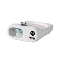 ANTIAN 萌寵TV數位顯示暖杯墊 智能重力感應恆溫杯墊/保溫杯墊/加熱杯墊 45°C/55°C/75°C, 獨角獸款, 1個