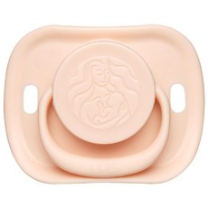UPIS 保寧 矽膠安撫奶嘴 0個月以上 第一階段 4個月以下適用, Pink Beige, 1個