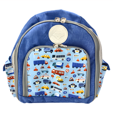SO In SEWInG 所以相縫 Soin獨家花色愛尼背包-最愛小汽車, 28 cm x 12 cm x 27 cm