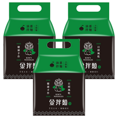 金拌麵 經典油蔥刀削麵, 手工日曬風乾，4包入, 520g, 3袋