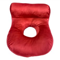 熊圓 洞洞午睡趴枕, 紅色