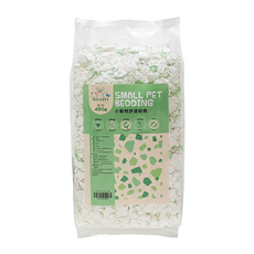 MiniFeet 小動物舒適紙棉 破碎型 450g 白色+綠色 天然紙漿100%, 1包