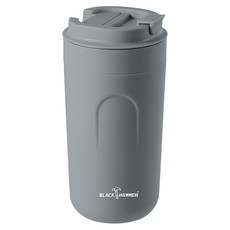 BLACK HAMMER 雙層隔熱咖啡隨行杯, 530ml, 灰色, 1個