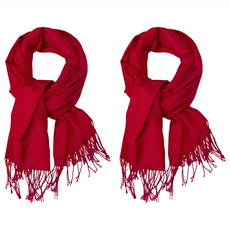 小麥購物仿羊絨純色圍巾 E157 102g 2條