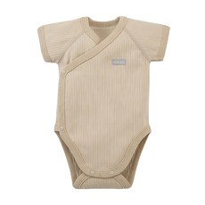 ku.ku duckbill 酷咕鴨 plus竹纖羅紋包屁衣 親膚透氣, 6, 暖調杏