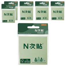 N次貼 FSCTM可再貼便條本50張 3 x 3吋 黃色+橘色+綠色 3本,6組, 黃色, 橘色, 綠色, 150張
