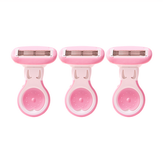 MINSHZEE 茗希芝 5層親膚刮毛刀 可替換刀頭, 1組, 3支