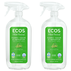 ECOS 天然織物除臭噴霧 淡雅檸檬草 591ml｜美國EPA認證 植物萃取 清新除臭, 2瓶