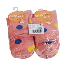 D&G 圓點3/4童襪 紅色 6雙入