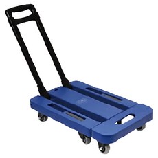 FOSO 耐重六輪折疊便攜手推車 藍色 1個, 穩固耐用, 輕鬆搬運重物