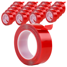 極黏透明無痕強力膠條 10mm 透明色 - 強力黏貼、無痕不殘膠 適用多種材質, 20捲