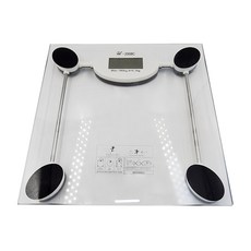 AWANA 日式強化玻璃體重計 28 x 28 x 3.2cm, 單一商品, 黑白色, 1個