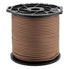 ISE MOUNT 小島嶼山 9芯傘繩線軸 附切割刀槽 100m 600g, 狼棕色, 1個