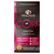 WELLNESS 寵物健康 CORE 無穀 小型犬 乾飼料, 新鮮火雞肉, 5.4kg, 1袋