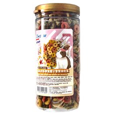 A star 鼠兔用多拿滋磨牙營養補給食, Mix Color Rings, 小型寵物適用, 1罐