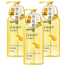 syoss 絲蘊 控油蓬鬆洗髮露 日本柚子 清新果香 髮絲輕盈蓬鬆, 420ml, 3瓶