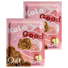 Oat+ 燕麥一口酥 蘋果肉桂 無香料、防腐、保存料不使用, 50g, 2包
