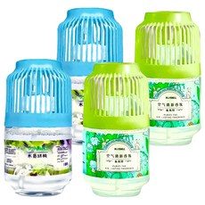 鳥籠香薰 Set 4個, 空氣清新香薰, 藍風鈴/木質珙桐, 1組, 260ml