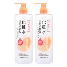 四季應時 豆乳美肌水潤化粧水 柔嫩光澤 深層補水 弱酸配方 溫和低刺激, 500ml, 2瓶