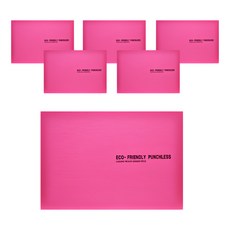 ECO Chungwoon 環保無孔資料簿, 粉色, 6本