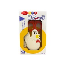 德德小品集 美勞事務剪刀 日製不鏽鋼附蓋 磁鐵, 雞, 1組