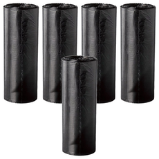 小型垃圾袋，20入，HDPE材質，尺寸 4cmx9cm (展開後約35*30cm)，黑色、白色可選, 3L, 5組