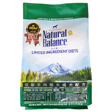 NATURAL BALANCE 低敏全犬配方, 羊肉, 2.04kg, 1袋