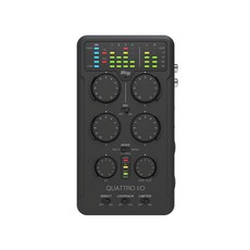 IK MULTIMEDIA iRig Pro Quattro I/O 行動錄音介面，含8個超值配件, 黑色, 單一商品