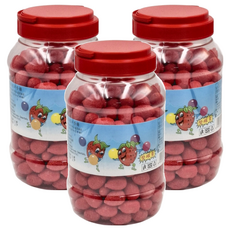 金陽 草莓風味口香糖，一嚐便回到童年的美好時光, 768g, 3罐