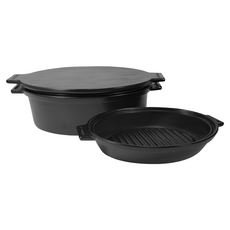 長谷園 多功能燒烤鍋 1-2人用 26.5cm 陶瓷燒烤盤, 1個