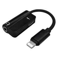 iLeco 3.5mm to Lightning蘋果耳機轉接器, iPhone/iPad適用, 可同時充電聽歌, AL-90383, 1個