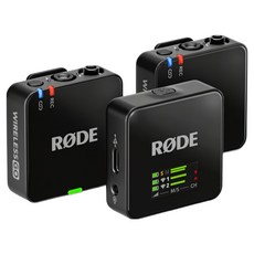 RODE 台灣公司貨 一對二微型無線麥克風 第3代, 黑色, Wireless GO III