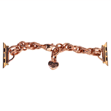 DAYA 墜心不鏽鋼鎖鍊錶帶, Apple Watch 42/44/45/49mm, 玫瑰金, 1條