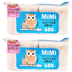 MiMi 咪咪 粗軸棉棒 600支, 2包