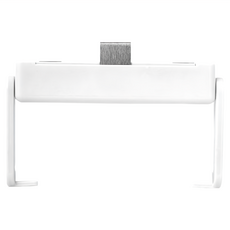 KM 免打孔 櫥櫃捲紙架 ABS+不鏽鋼板, 銀色, 1個