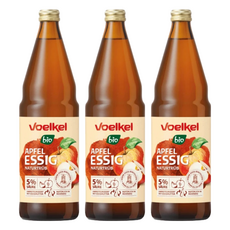 voelkel 維可 蘋果醋 demeter, 750ml, 3瓶