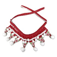 寵物聖誕套裝 頸圈, 1個, 紅色