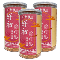 初誠良物 好初雞肉鬆 海苔芝麻, 200g, 3罐