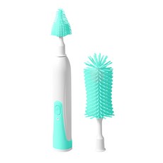Beauty life 電動硅膠奶瓶刷, 馬卡綠色, 1個