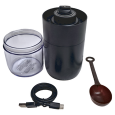 卡特屋 電動磨豆機 一代 自動迴轉 1800MAH大容量電池 Type-C充電, 曜石黑, 1組