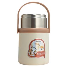 316不鏽鋼燜燒杯 附不鏽鋼湯匙, 顏色隨機, 1個, 1.1L