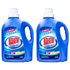 藍寶 3效洗衣精 洗淨 除菌 防蟎, 3kg, 2瓶
