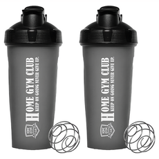 HOME GYM CLUB 居家健身 健身搖搖杯 FO004, 700ml, 2個, 黑色