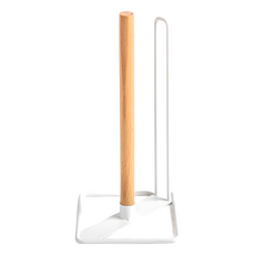 HOLA 和樂家居 Ink 鐵線收納桌上型紙巾架 12.5 x 12.5 x 26.3cm 270g, 白色, 1個