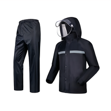 兩件式雨衣，黑色，M-3XL，牛津布材質