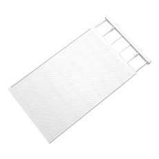 可伸縮隔板 48~80 x 35cm 櫥櫃收納分層架, 1個, 白色